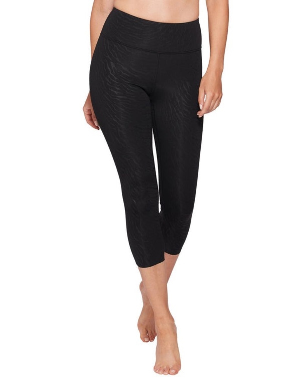 AURUM - Women's Embossed Compression 3/4 Length Leggings
